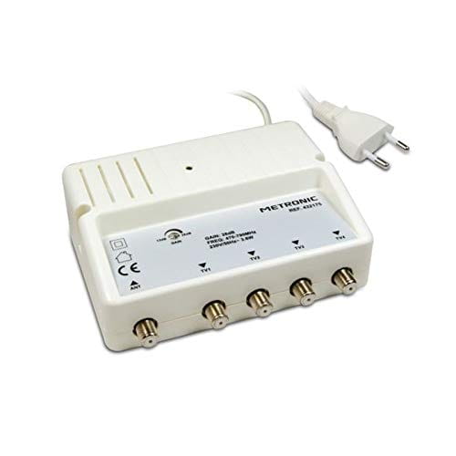 Wzmacniacze sygnału 4xTV metronic 432175 UHF 4 28dB