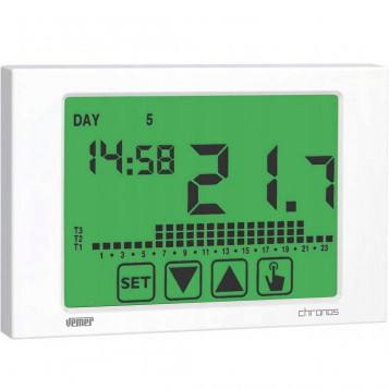 Termostat ścienny Vemer Chronos 230 VE453700 Biały
