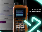 Krótkofalówka walkie talkie Radioddity GS-5B pomarańczowy bez baterii – zdjęcie 2