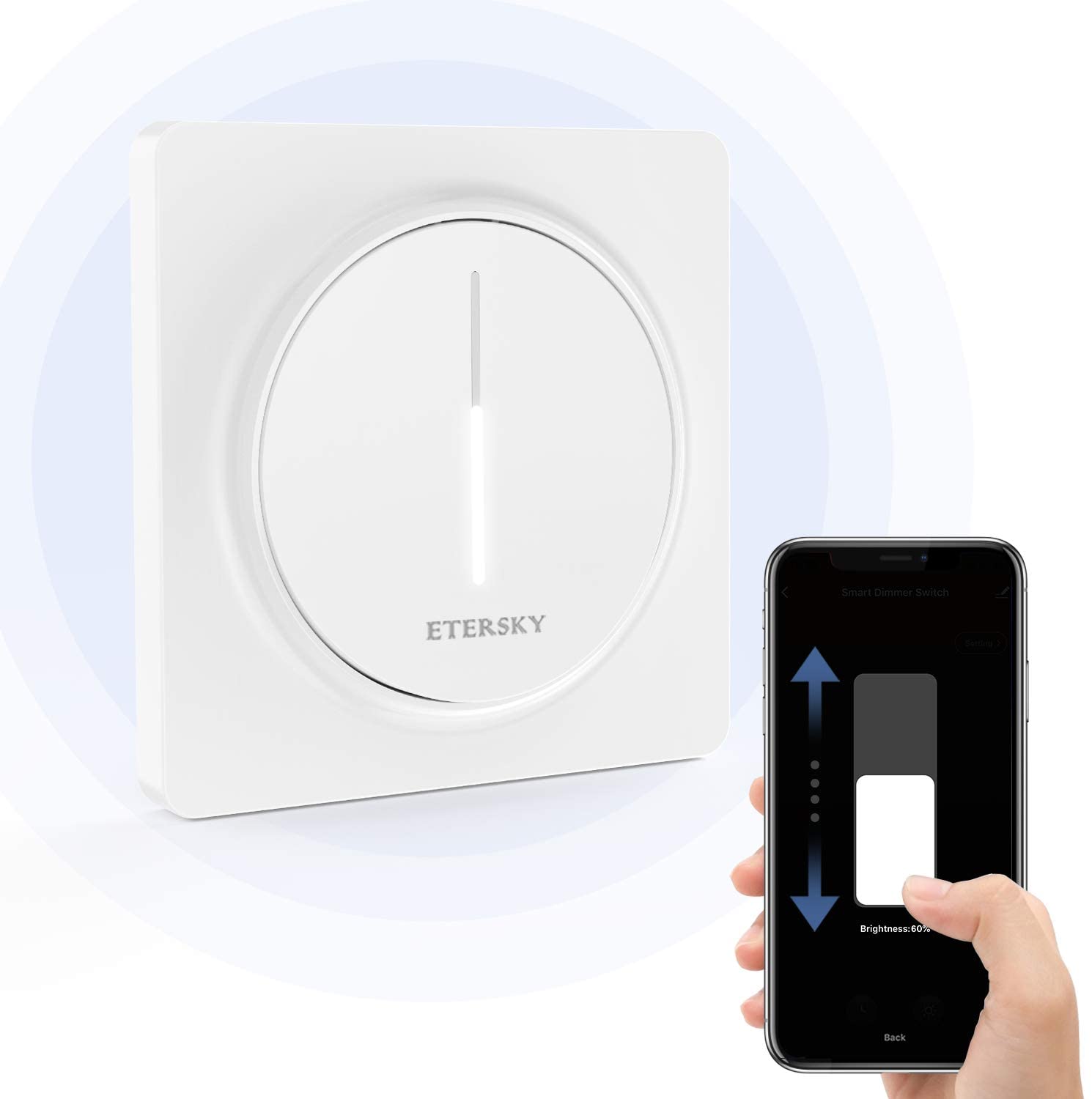 Inteligentny włącznik światła Etersky Alexa Google Home WLAN