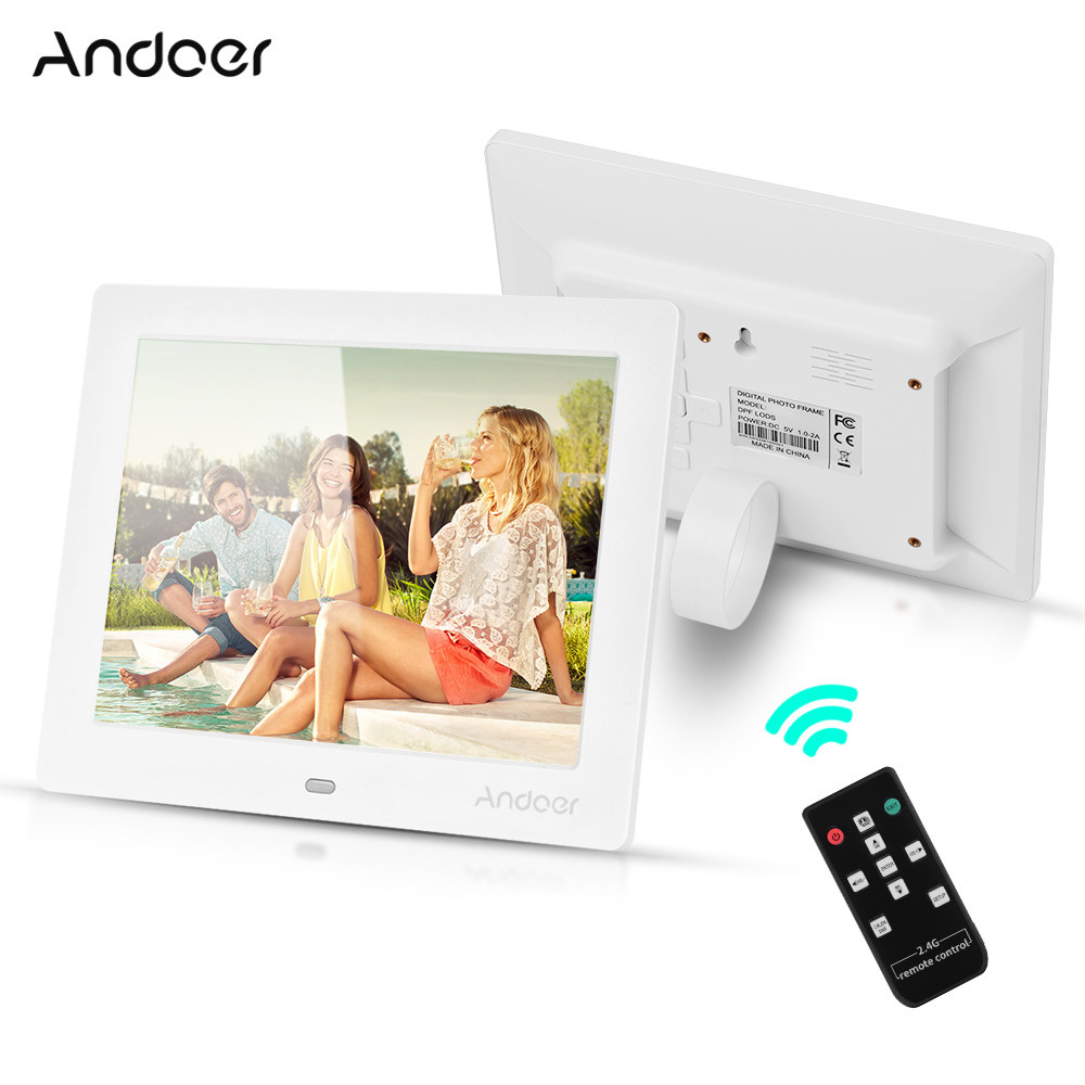 Ramka cyfrowa elektroniczna na zdjęcia USB SD pilot Andoer 8" cali