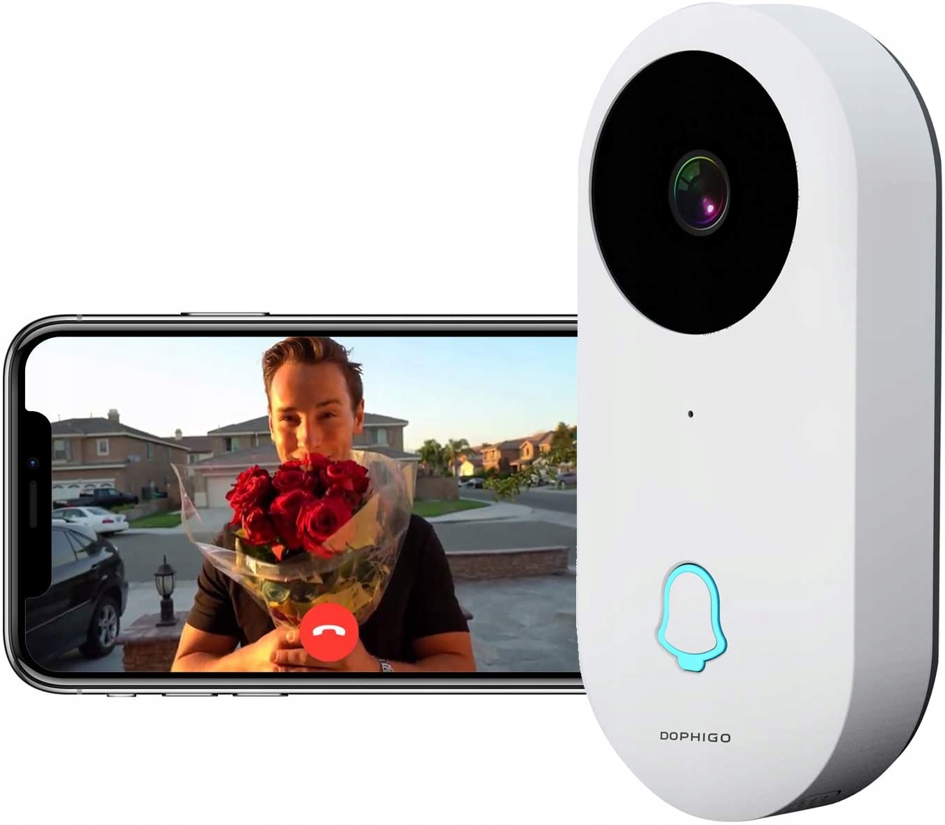 Inteligentny kamera do dzwonka domofon Dophigo DPH-DI-200 WiFi