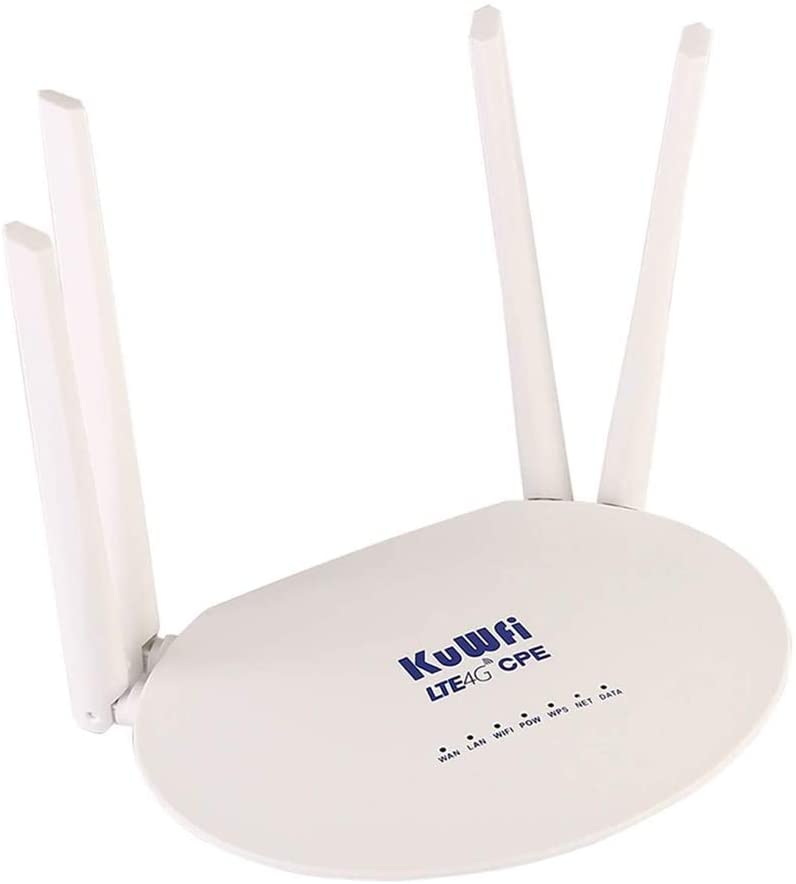 Router KuWfi 4G LTE CPE Router 300Mbps CAT4 Wireless