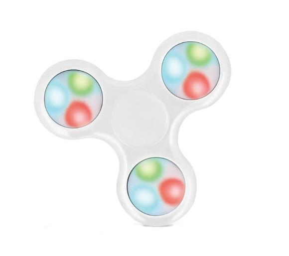 Setty GSM029020 LED Hand Fidget Spinner biały