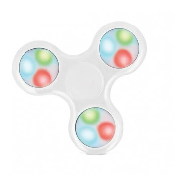 Setty GSM029020 LED Hand Fidget Spinner biały