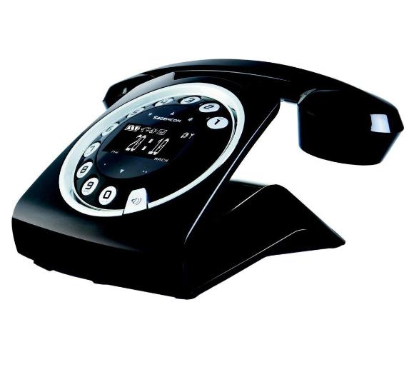 Stacja bazowa do telefonu bezprzewodowego Sagemcom Sixty czarny