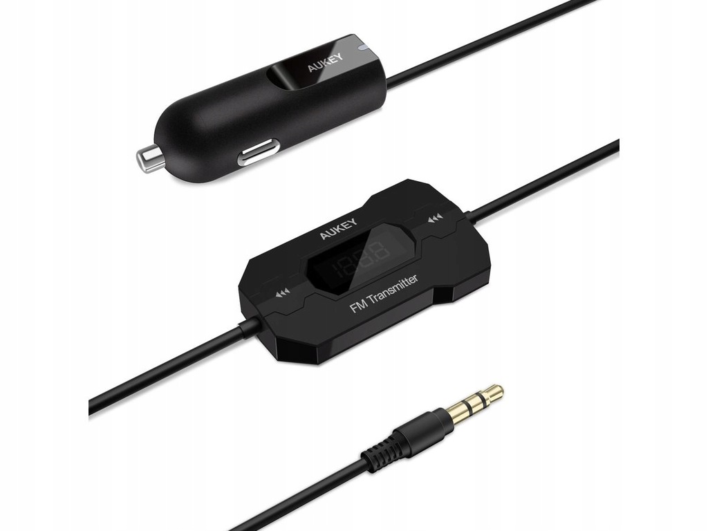 Nadajnik radia FM do samochodu transmitter Aukey BT-C5