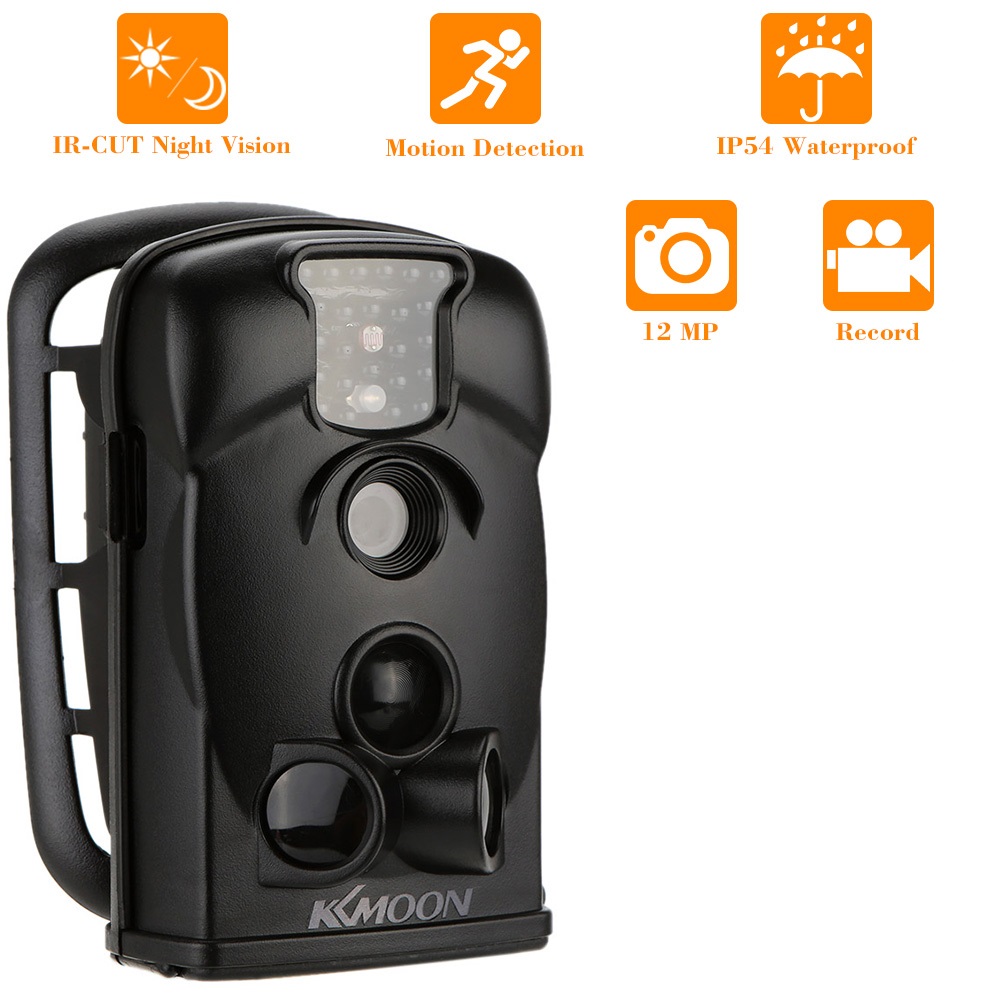 Wodoodporna kamera fotopułapka KKmoon 12MP 720P HD LED czarny