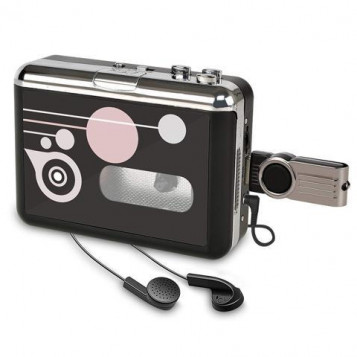 Odtwarzacz kasetowy Rybozen przenośny rejestrator kasetowy MP3 USB