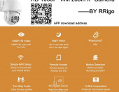 Kamera do monitoringu RRigo 1080P WiFi LAN obrotowa – zdjęcie 2