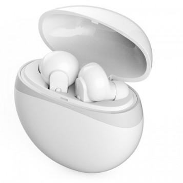 Bezprzewodowe słuchawki douszne TWS T21 AirBuds biały