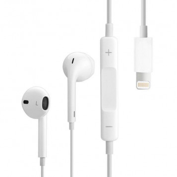 Przewodowe słuchawki douszne do Apple ze złączem Lightning biały