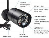 Dodatkowa kamera kulowa Sequro GuardPro HD IP66 czarny – zdjęcie 2