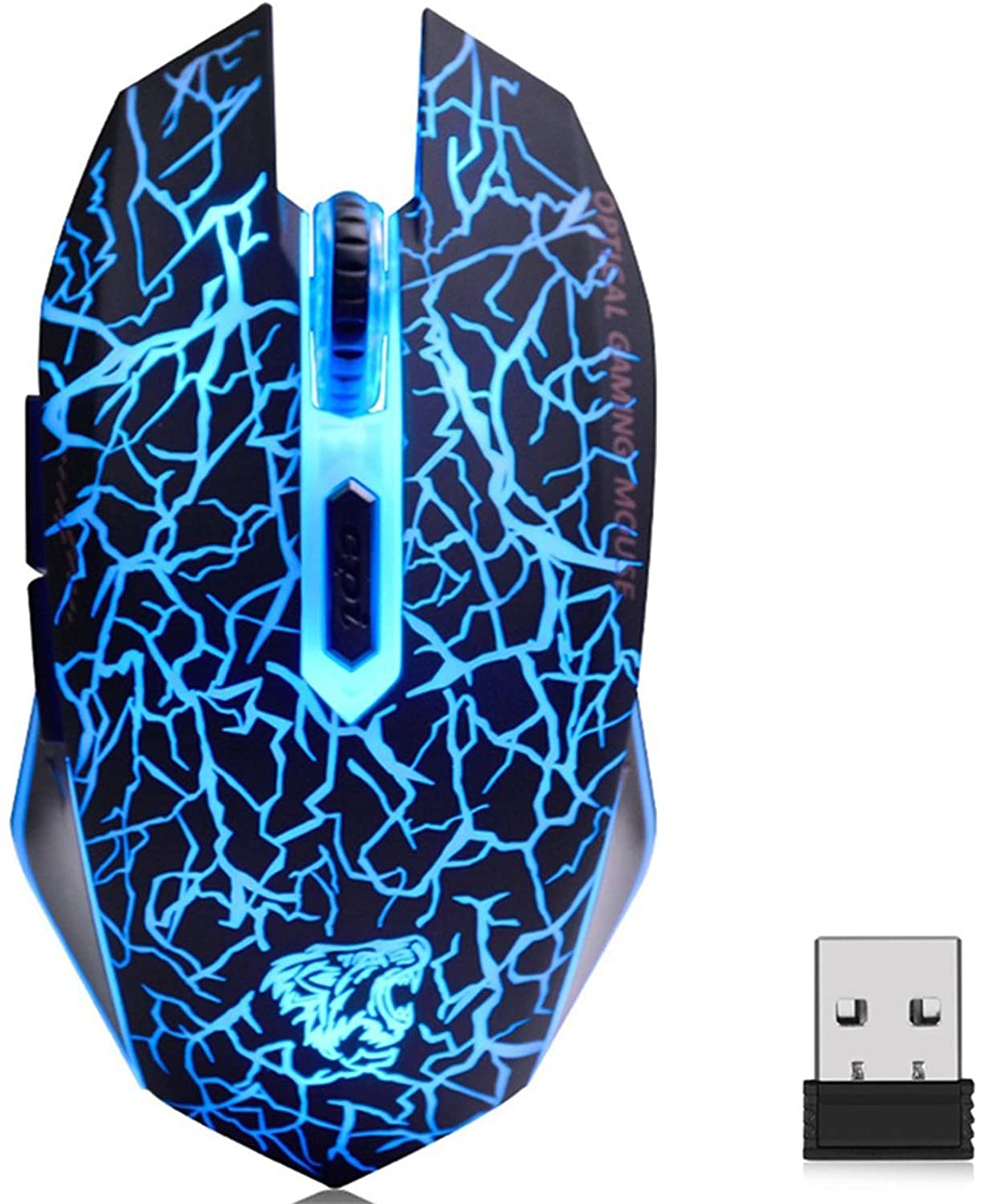 Bezprzewodowa myszka optyczna gamingowa TENMOS M2 USB RGB