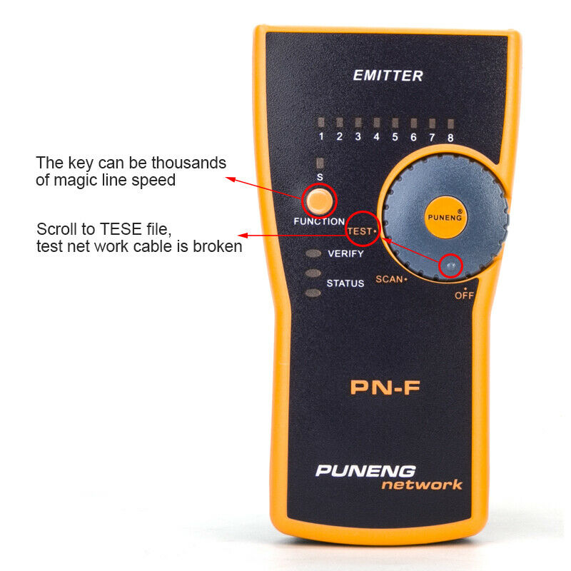 Tester kabli sieciowych PUNENG PN-F Wire Tracker