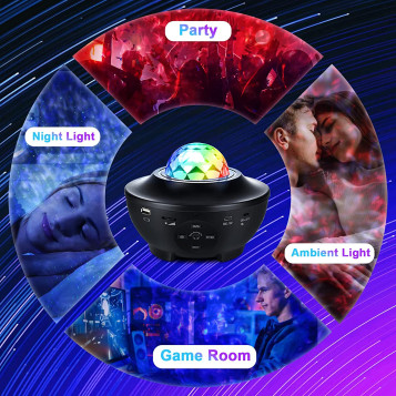 Wielokolorowy projektor gwiazd Starry Projector Light