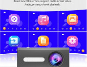Mini projektor, przenośny projektor – zdjęcie 3