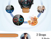 Metalowy Smartwatch AGPTEK FT03 zegarek Android iOS IP68 czarny – zdjęcie 2