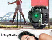 Metalowy Smartwatch AGPTEK FT03 zegarek Android iOS IP68 czarny – zdjęcie 3
