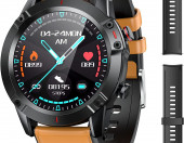 Metalowy Smartwatch AGPTEK FT03 zegarek Android iOS IP68 czarny – zdjęcie 1