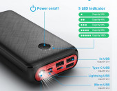Power Bank JIGA 30000mAh 3xUSB-C iPhone Samsung Huawei – zdjęcie 4