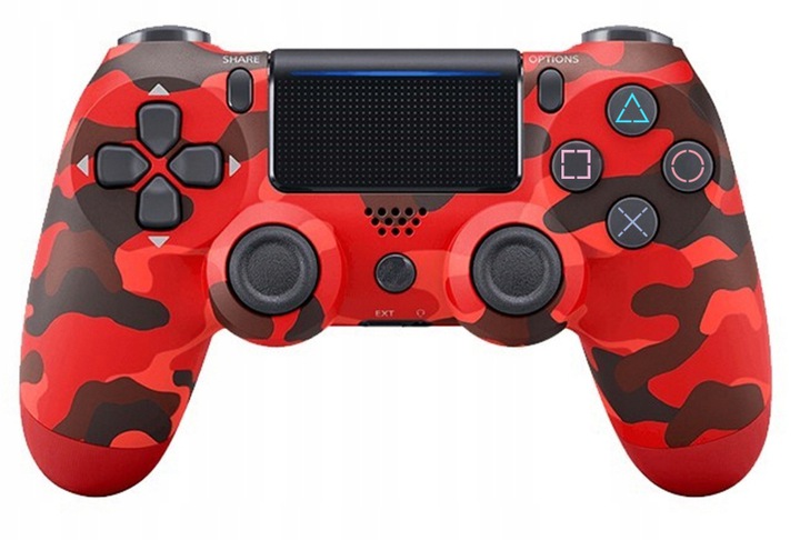 Kontroler Pad CUH-ZCT2U PlayStation 4 Red Camouflage V2 zamiennik