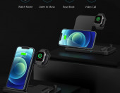 Bezprzewodowa stacja ładująca 4w1 Apple Watch Airpods iPhone – zdjęcie 3
