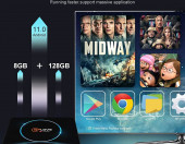 Android TV Box 11 QPLOVE Q12 Plus 8GB 128GB 8K 3D USB – zdjęcie 2