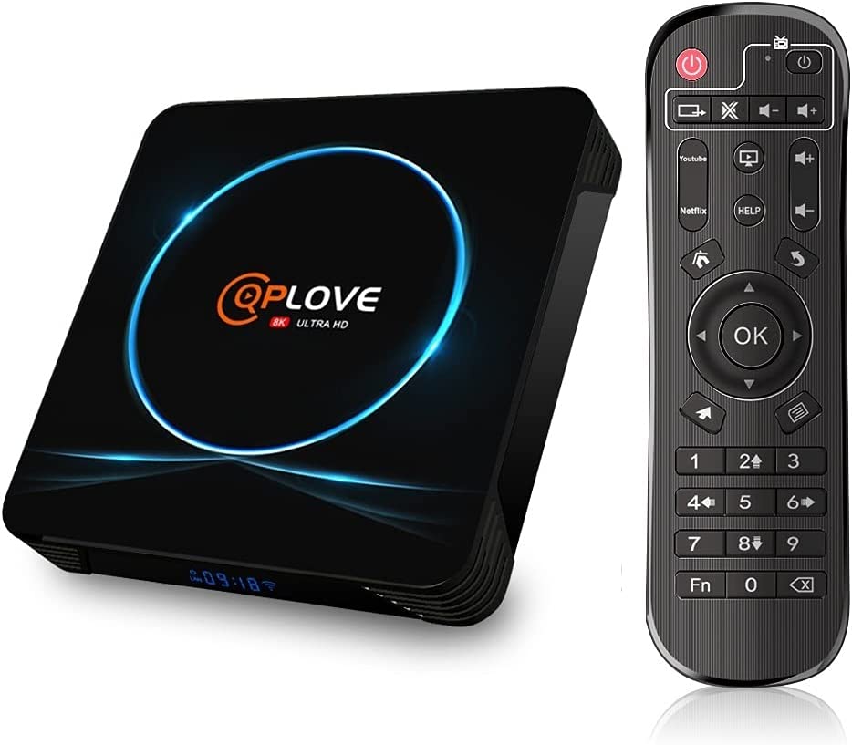 Android TV Box 11 QPLOVE Q12 Plus 8GB 128GB 8K 3D USB