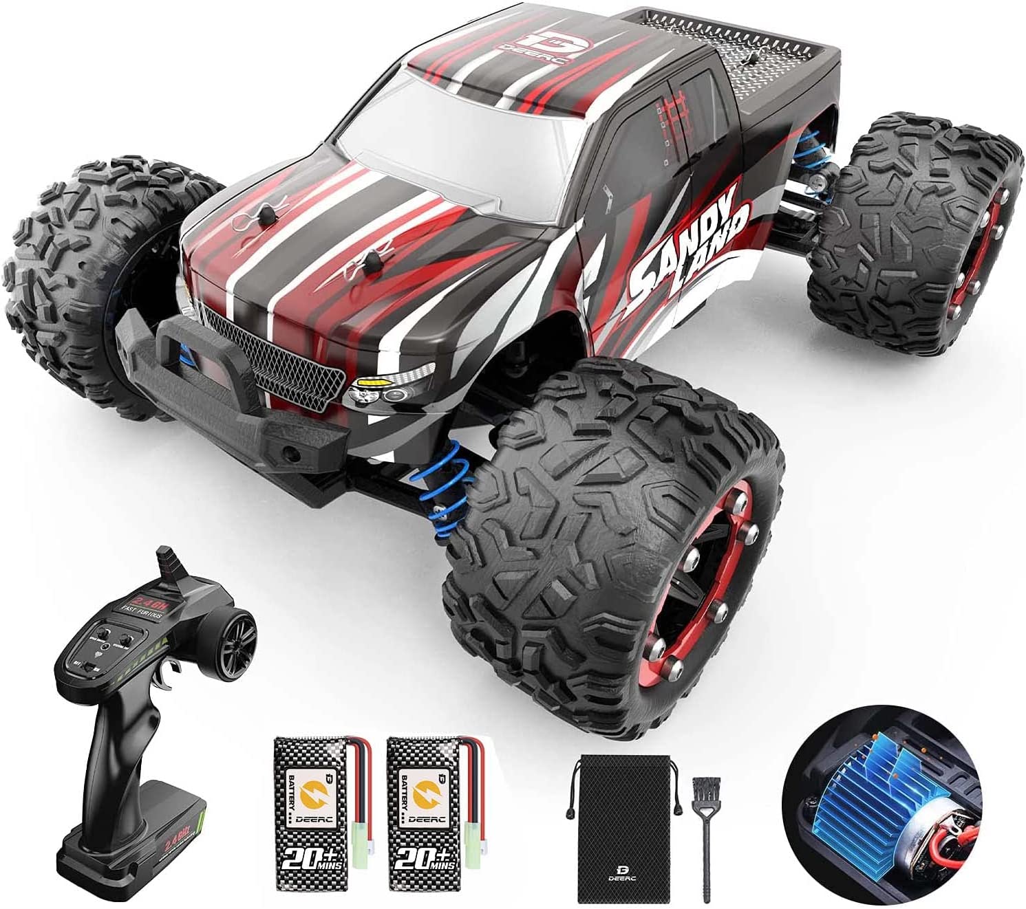 Zdalnie sterowany samochód dla dzieci DEERC 9300 4WD 40km/h