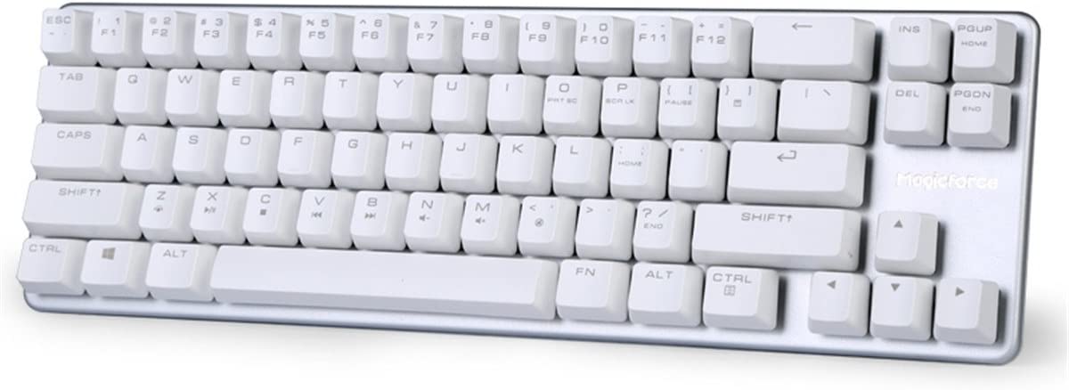 Klawiatura mechaniczna dla graczy MagicForce Qisan 68 biała
