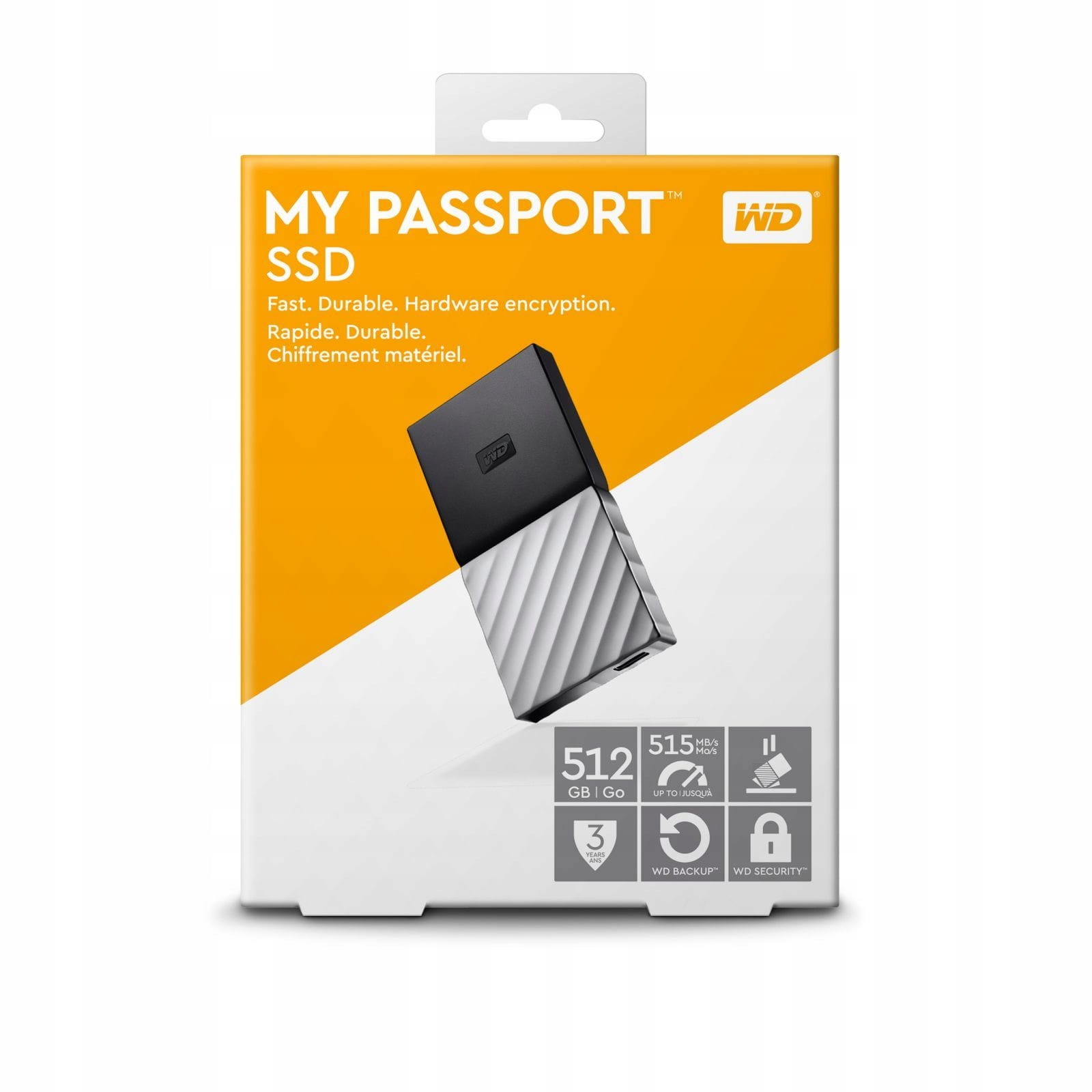 Dysk zewn. SSD WD My Passport 512GB WDBKVX5120PSL