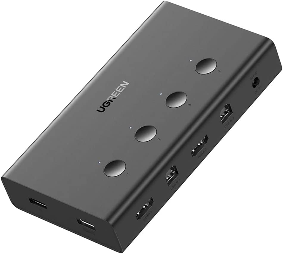 Koncentrator przełącznik UGREEN 70439 4K 60Hz HDMI KVM 4w1 USB