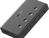 Koncentrator przełącznik UGREEN 70439 4K 60Hz HDMI KVM 4w1 USB – zdjęcie 1