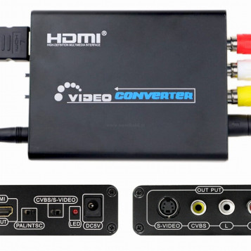 Konwerter z HDMI PAL/NTSC na do S-VIDEO RCA AV – ogłoszenie