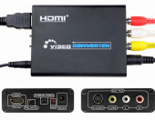 Konwerter z HDMI PAL/NTSC na do S-VIDEO RCA AV 3xCHINCH – zdjęcie 1