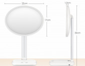 Lusterko kosmetyczne GUSTALA SK1802 2w1 obrotowe lampa LED – zdjęcie 5