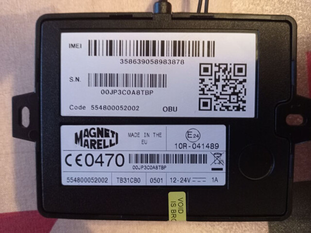 Moduł nawigacyjny Renault MAGNETI MARELLI 554800052702 10R041489