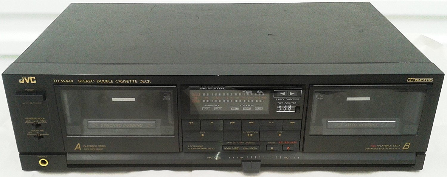 Magnetofon Deck dwukasetowy JVC TD-W444