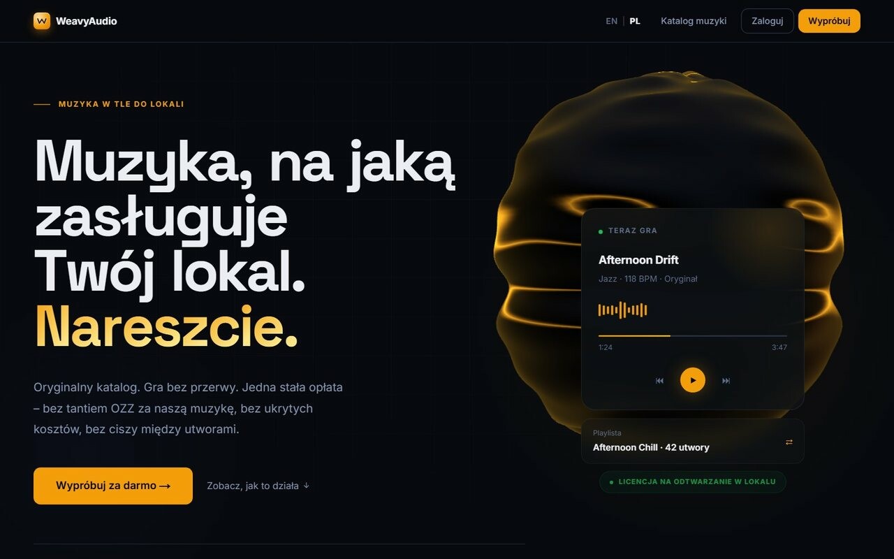 WeavyAudio krok po kroku, cz. 1: katalog i wyszukiwanie muzyki
