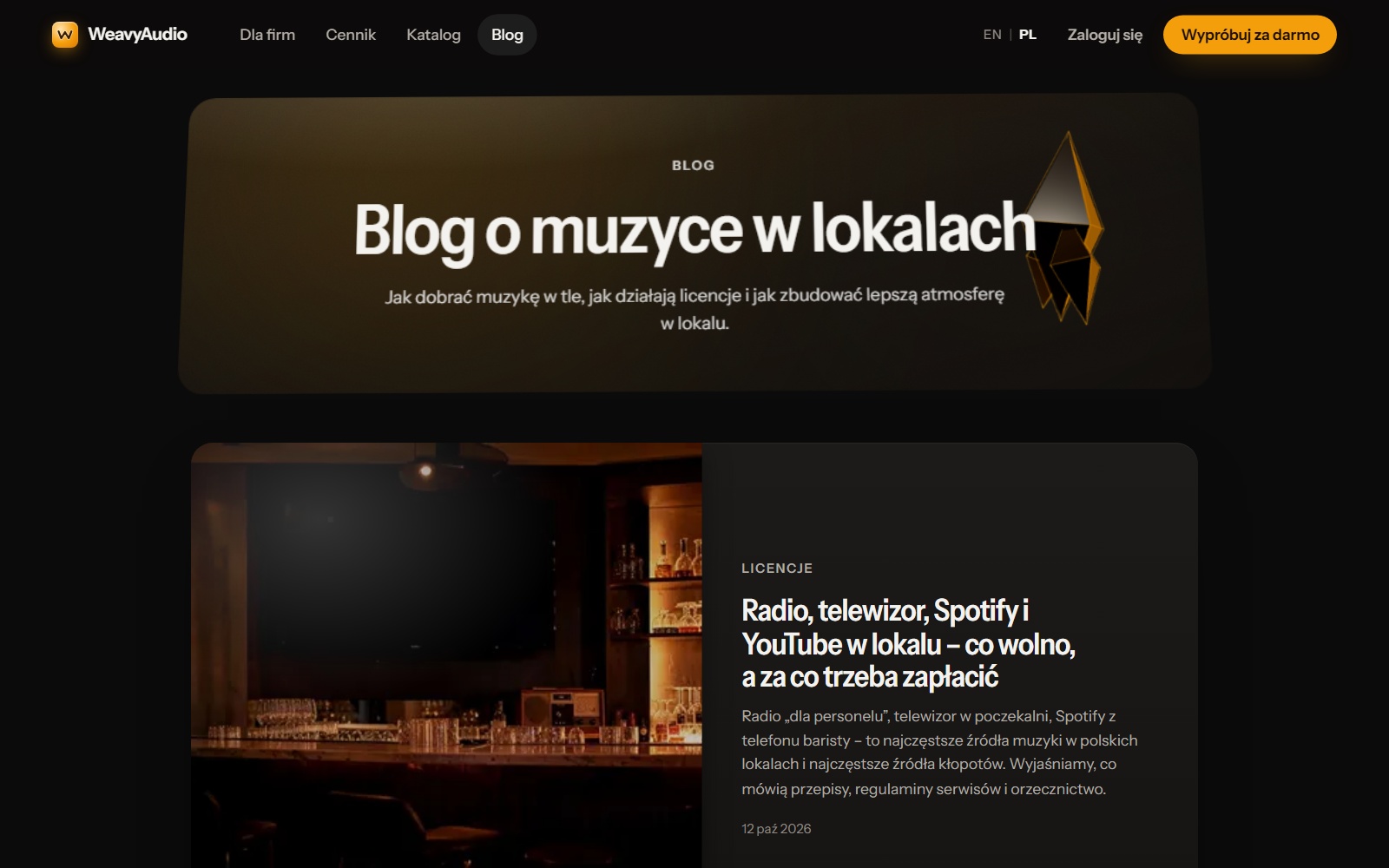 Blog o muzyce w lokalach WeavyAudio z wpisem z kategorii Licencje o radiu i telewizorze w lokalu
